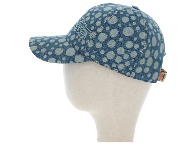 LOUIS VUITTON Casquette Infinity Dot Hat Denim Blue M7062M LV Auth BA15279M - vista 4