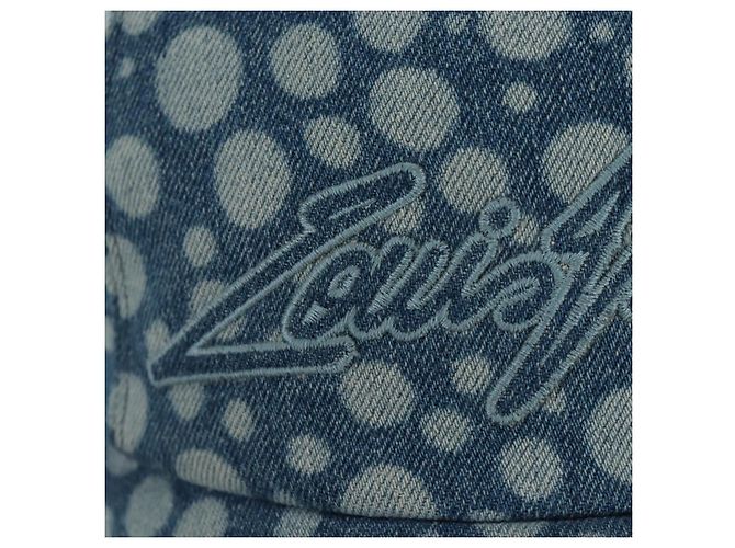 LOUIS VUITTON Casquette Infinity Dot Hat Denim Blue M7062M LV Auth BA15279M - vista 7