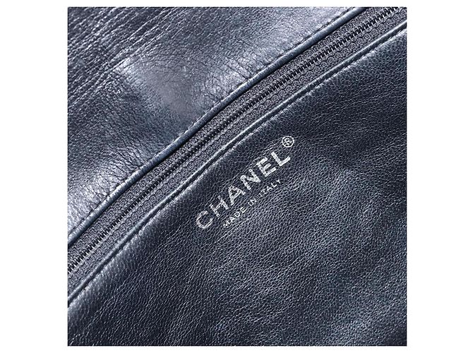 Borsa a tracolla CHANEL Matelasse con catena in pelle d'agnello nera e argento CC Auth yk20835V Nero - vista 18