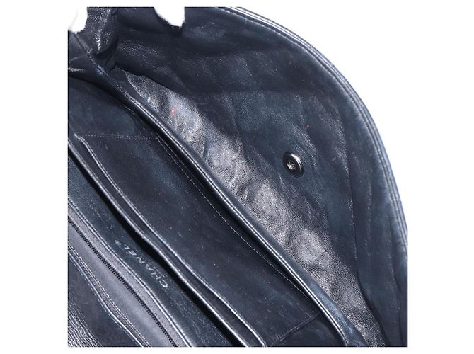 Borsa a tracolla CHANEL Matelasse con catena in pelle d'agnello nera e argento CC Auth yk20835V Nero - vista 24