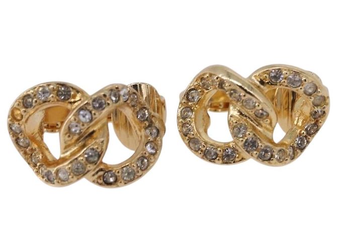 Orecchini Christian Dior metallo Gold Auth ka5907 D'oro - vista 2