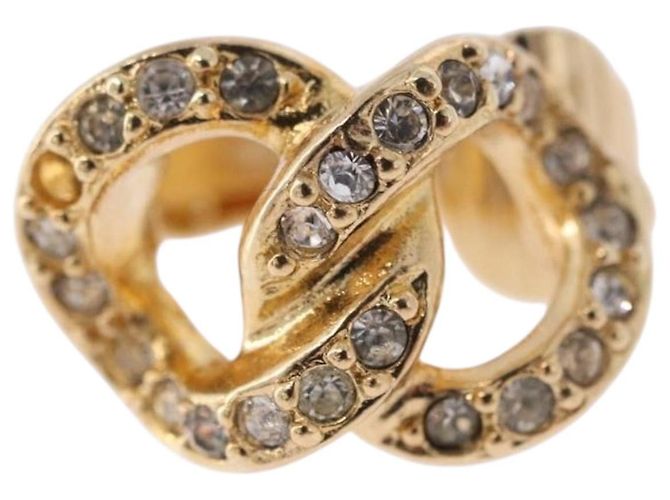 Orecchini Christian Dior metallo Gold Auth ka5907 D'oro - vista 3