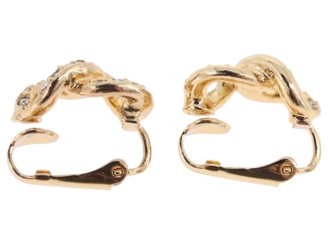 Orecchini Christian Dior metallo Gold Auth ka5907 D'oro - vista 8