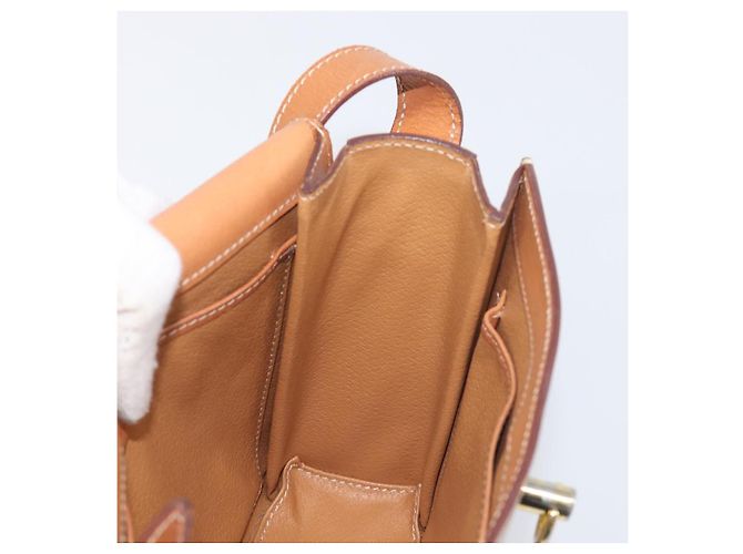 Céline Borsa a tracolla CELINE Macadam PVC Pelle Beige Tono Oro Auth 198924 - vista 19