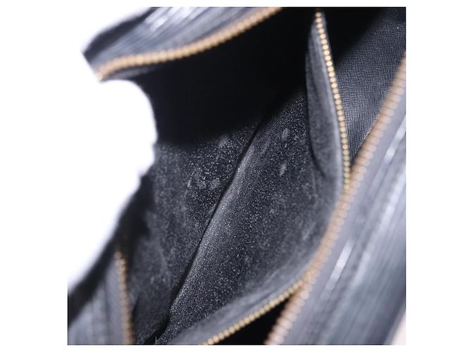 Borsa a tracolla LOUIS VUITTON Epi Jeune Fille MM Nera M52152 LV Auth ka5925 Nero - vista 11