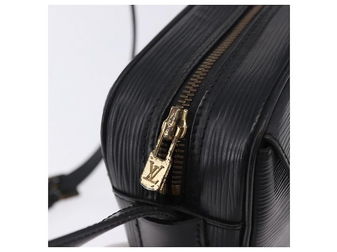 Borsa a tracolla LOUIS VUITTON Epi Jeune Fille MM Nera M52152 LV Auth ka5925 Nero - vista 9