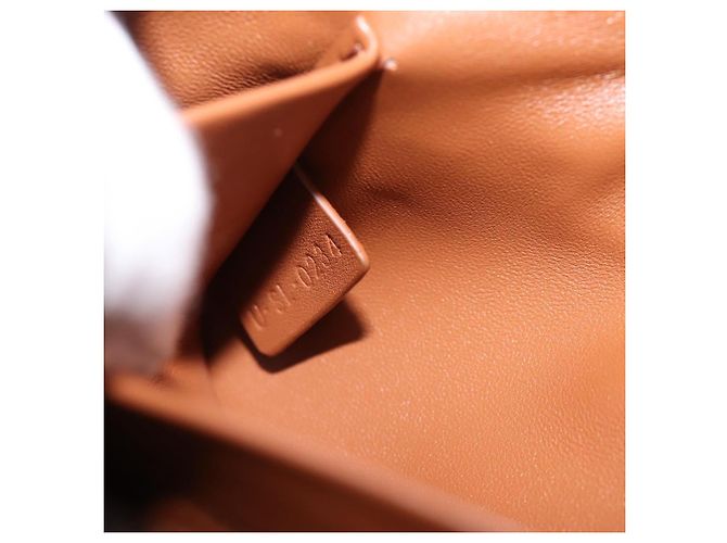 Céline Borsa a tracolla con catena CELINE Triomphe Victoire in pelle marrone e oro Auth yk20866SAM D'oro - vista 23