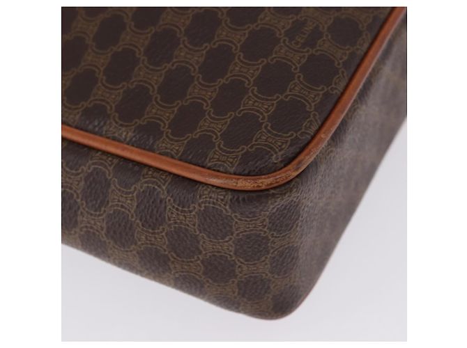 Céline Borsa Business CELINE Macadam Canvas PVC Leather Brown Gold Auth BA15102 Marrone D'oro - vista 11
