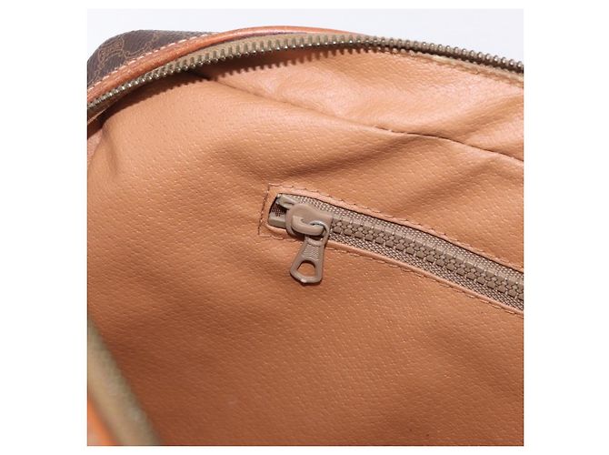 Céline Borsa Business CELINE Macadam Canvas PVC Leather Brown Gold Auth BA15102 Marrone D'oro - vista 20