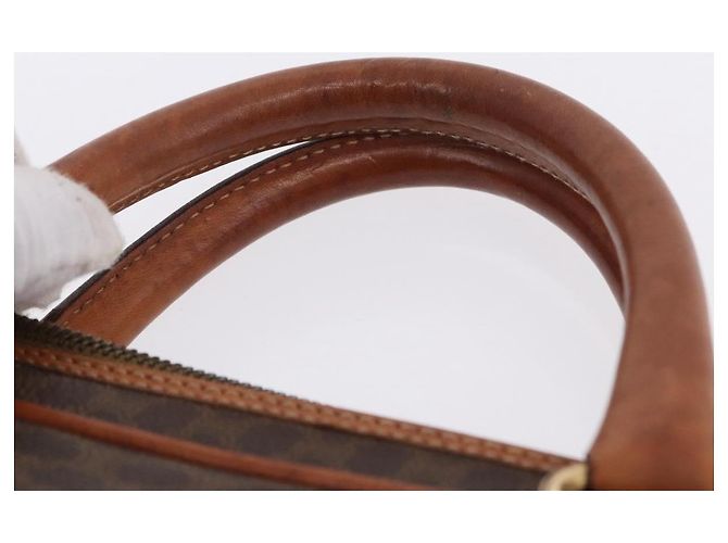 Céline Borsa Business CELINE Macadam Canvas PVC Leather Brown Gold Auth BA15102 Marrone D'oro - vista 9