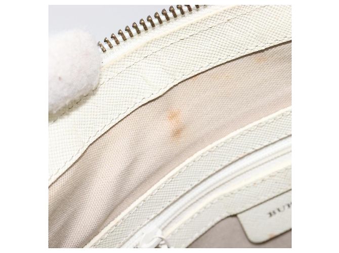 Borsa a tracolla BURBERRY Nova Check Canvas Beige Silver Auth 199616 Argento - vista 16