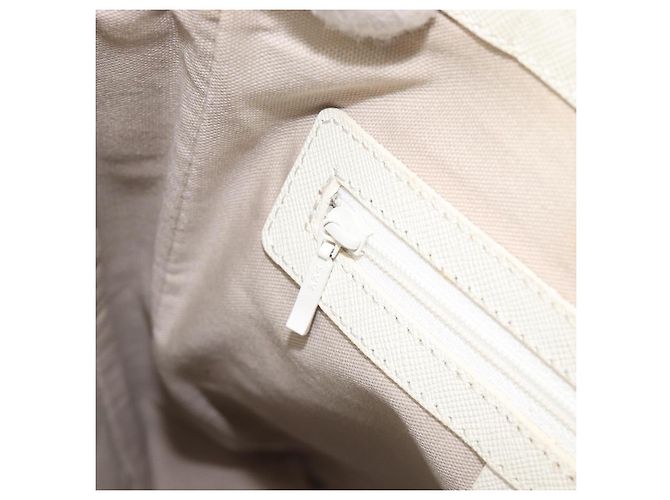 Borsa a tracolla BURBERRY Nova Check Canvas Beige Silver Auth 199616 Argento - vista 21