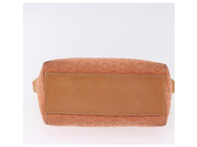 Céline Borsa a tracolla CELINE C Macadam Canvas Suede Orange Gold Auth BA15118 D'oro Arancione - vista 10