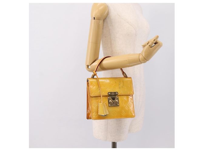 LOUIS VUITTON Monogram Vernis Spring Street Hand Bag Gris M91029 LV Auth 196862 Grigio - vista 21