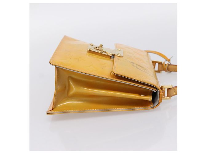 LOUIS VUITTON Monogram Vernis Spring Street Hand Bag Gris M91029 LV Auth 196862 Grigio - vista 4