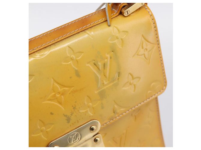 LOUIS VUITTON Monogram Vernis Spring Street Hand Bag Gris M91029 LV Auth 196862 Grigio - vista 9