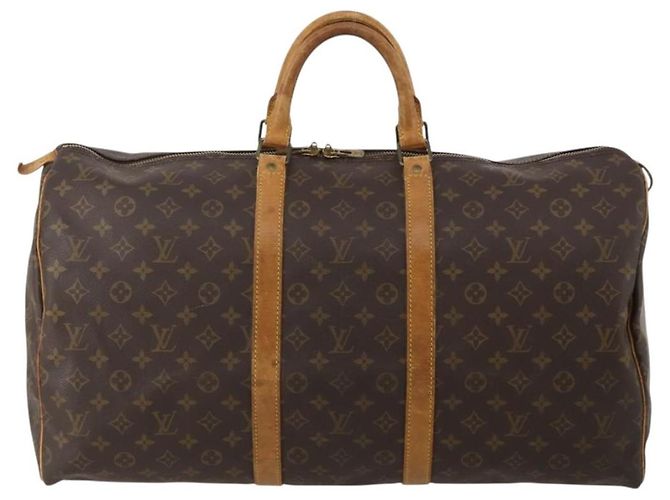 LOUIS VUITTON Monogram Keepall 55 Boston Bag M41424 LV Auth 196261 Monograma - vista 2