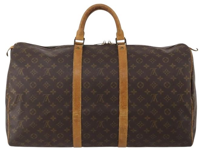 LOUIS VUITTON Monogram Keepall 55 Boston Bag M41424 LV Auth 196261 Monograma - vista 3
