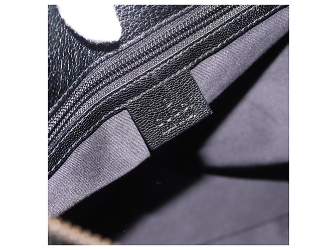 Borsa a tracolla GUCCI Interlocking G Velluto Nero Oro 115568 Auth 196980V D'oro - vista 15
