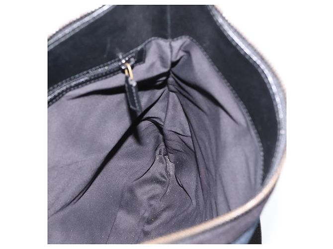 Borsa a tracolla GUCCI Interlocking G Velluto Nero Oro 115568 Auth 196980V D'oro - vista 17
