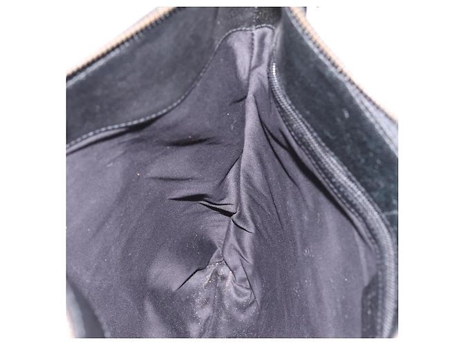 Borsa a tracolla GUCCI Interlocking G Velluto Nero Oro 115568 Auth 196980V D'oro - vista 18