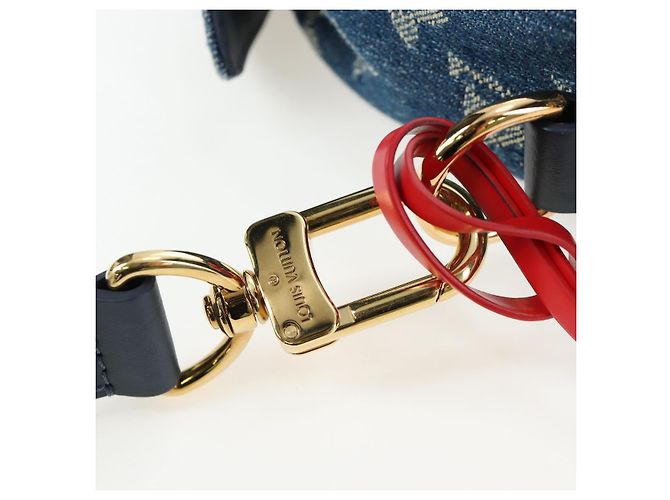 LOUIS VUITTON Monogram Denim Drip Japanese Cruiser NIGO M45970 Auth 198712SM Blu - vista 21