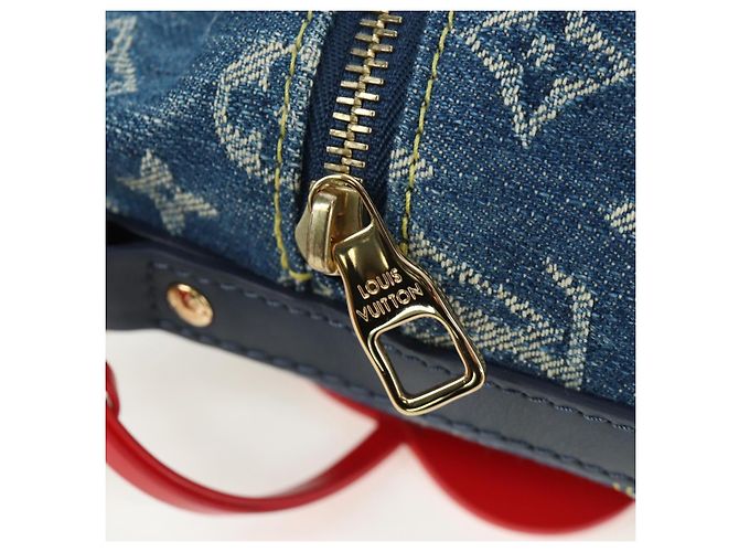 LOUIS VUITTON Monogram Denim Drip Japanese Cruiser NIGO M45970 Auth 198712SM Blu - vista 22