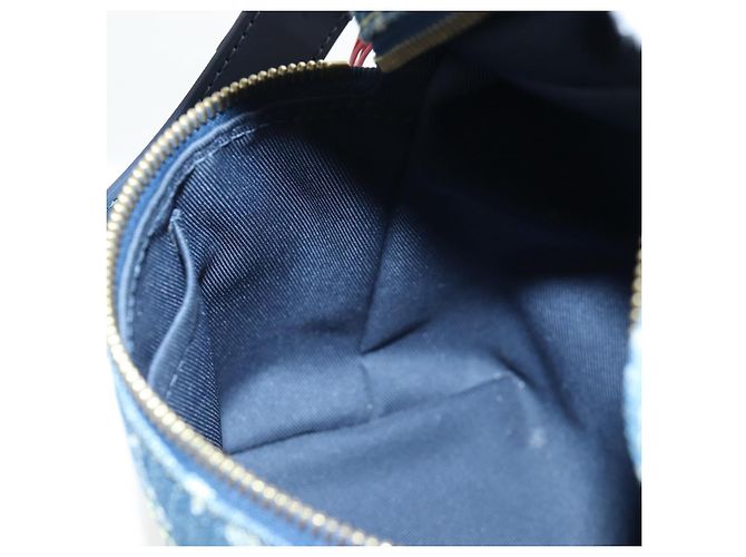 LOUIS VUITTON Monogram Denim Drip Japanese Cruiser NIGO M45970 Auth 198712SM Blu - vista 24