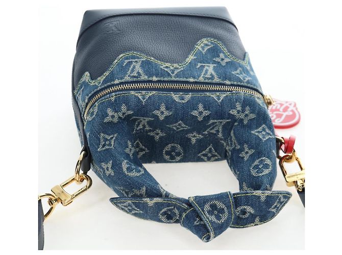 LOUIS VUITTON Monogram Denim Drip Japanese Cruiser NIGO M45970 Auth 198712SM Blu - vista 6