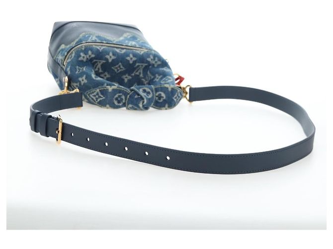 LOUIS VUITTON Monogram Denim Drip Japanese Cruiser NIGO M45970 Auth 198712SM Blu - vista 8