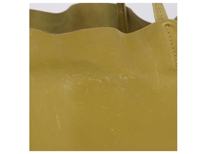 Céline Bolso Tote Horizontal Cabas CELINE de piel Khaki Navy Auth BA14793 Caqui Azul marino - vista 4