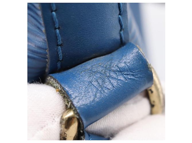 LOUIS VUITTON Epi Petit Noe Shoulder Bag Blue M44105 LV Auth ka5934 - vista 12