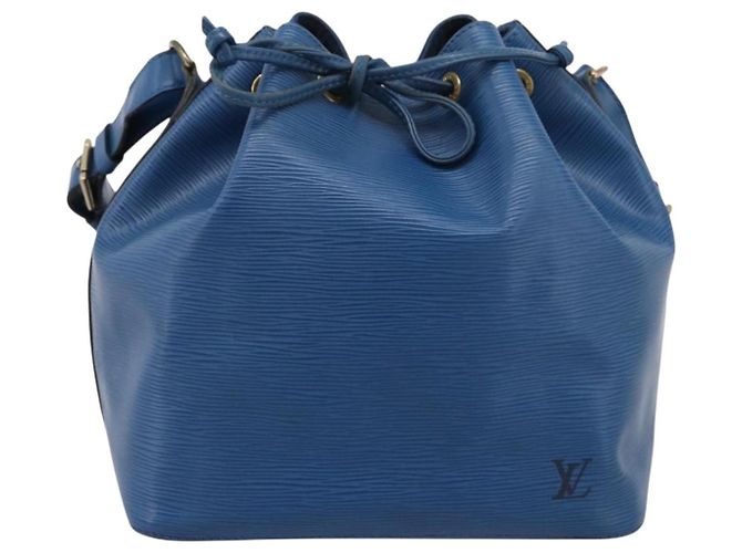 LOUIS VUITTON Epi Petit Noe Shoulder Bag Blue M44105 LV Auth ka5934 - vista 13