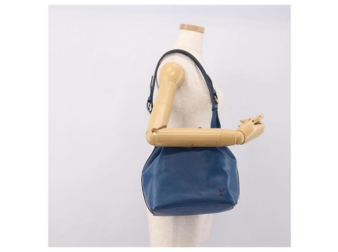 LOUIS VUITTON Epi Petit Noe Shoulder Bag Blue M44105 LV Auth ka5934 - vista 18