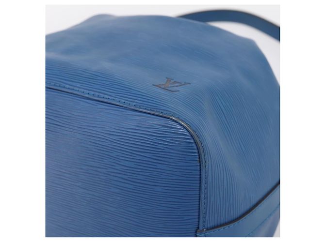 LOUIS VUITTON Epi Petit Noe Shoulder Bag Blue M44105 LV Auth ka5934 - vista 9