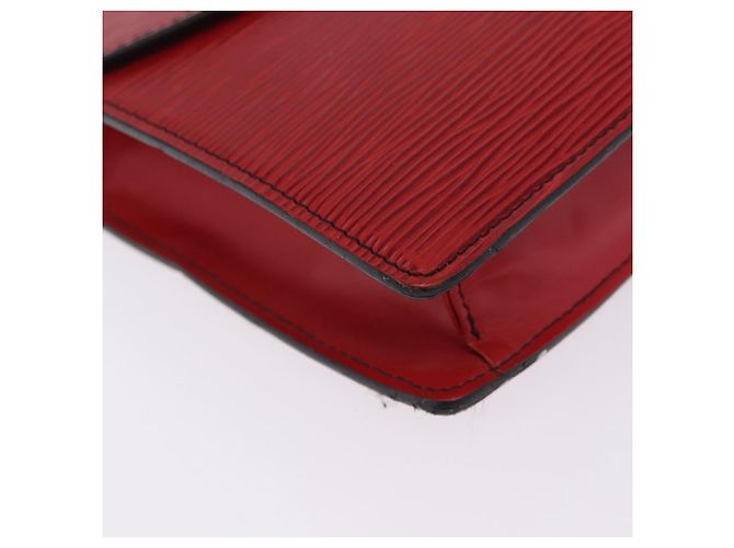 LOUIS VUITTON Epi Montaigne 27 Clutch Bag Red M52657 LV Auth BA15360 Rosso - vista 14