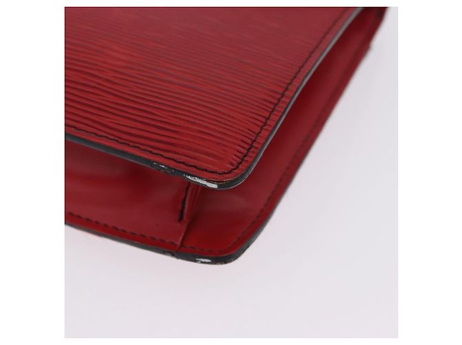 LOUIS VUITTON Epi Montaigne 27 Clutch Bag Red M52657 LV Auth BA15360 Rosso - vista 15