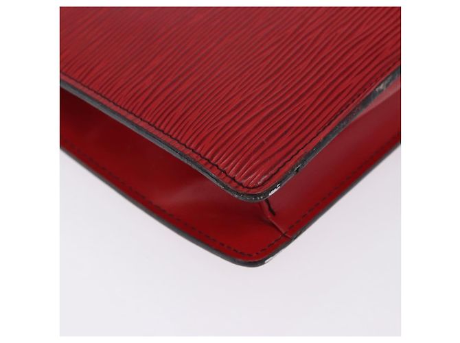 LOUIS VUITTON Epi Montaigne 27 Clutch Bag Red M52657 LV Auth BA15360 Rosso - vista 16