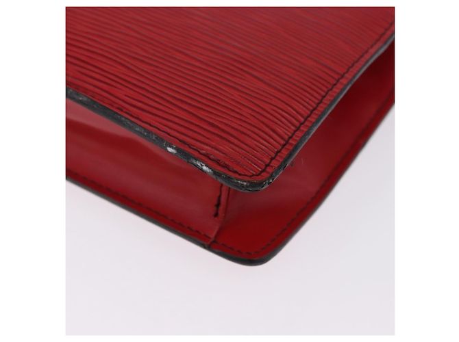 LOUIS VUITTON Epi Montaigne 27 Clutch Bag Red M52657 LV Auth BA15360 Rosso - vista 17