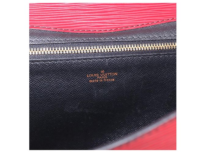LOUIS VUITTON Epi Montaigne 27 Clutch Bag Red M52657 LV Auth BA15360 Rosso - vista 21