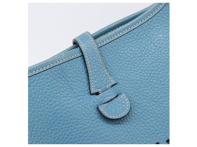 Hermès Borsa a tracolla HERMES Evelyn 3PM in pelle blu Auth 199617V - vista 17