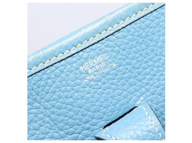 Hermès Borsa a tracolla HERMES Evelyn 3PM in pelle blu Auth 199617V - vista 22