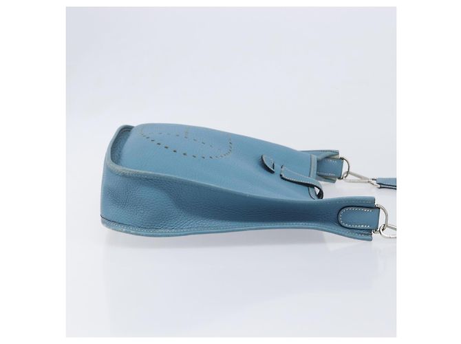 Hermès Borsa a tracolla HERMES Evelyn 3PM in pelle blu Auth 199617V - vista 4
