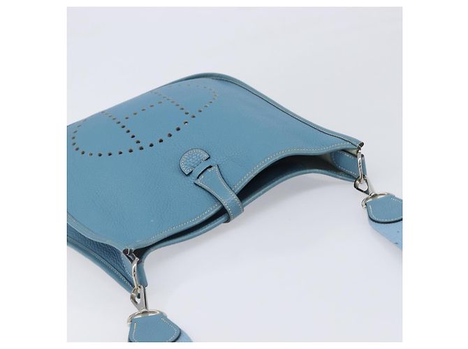 Hermès Borsa a tracolla HERMES Evelyn 3PM in pelle blu Auth 199617V - vista 6
