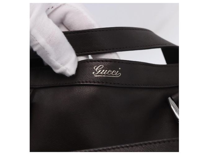 Borsa a Tracolla GUCCI in Pelle 2way Outlet Marrone Argento 268641 Auth am12238V - vista 17