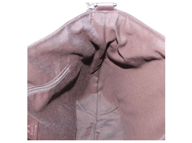 Borsa a Tracolla GUCCI in Pelle 2way Outlet Marrone Argento 268641 Auth am12238V - vista 20