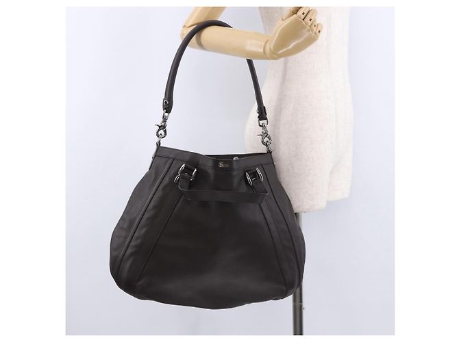 Borsa a Tracolla GUCCI in Pelle 2way Outlet Marrone Argento 268641 Auth am12238V - vista 25