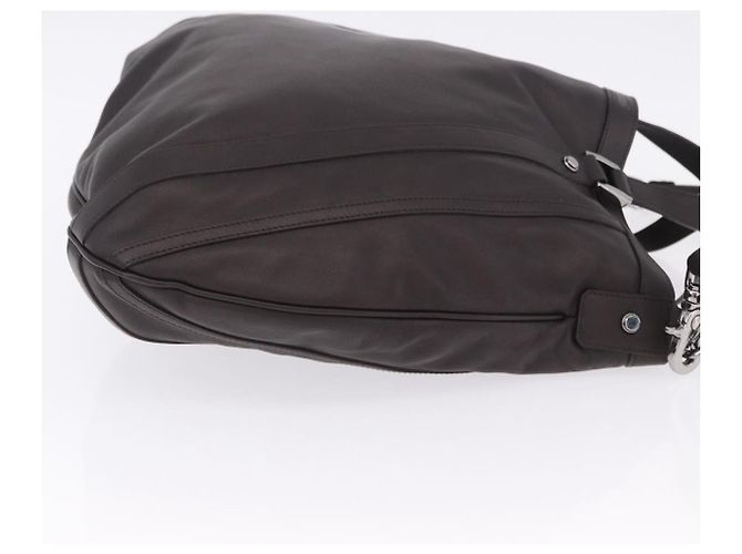 Borsa a Tracolla GUCCI in Pelle 2way Outlet Marrone Argento 268641 Auth am12238V - vista 4