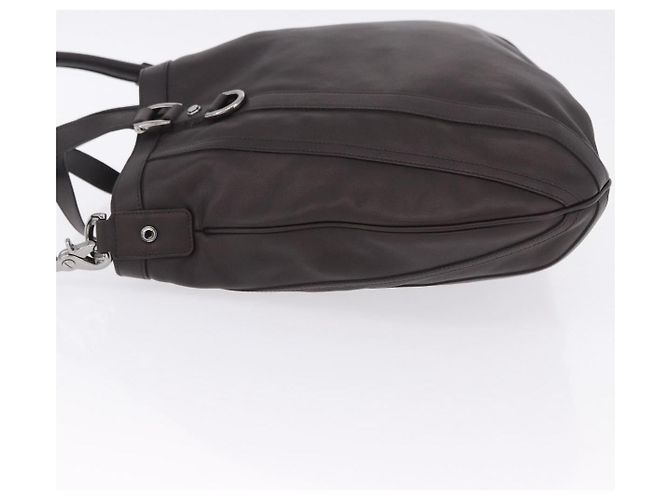 Borsa a Tracolla GUCCI in Pelle 2way Outlet Marrone Argento 268641 Auth am12238V - vista 5