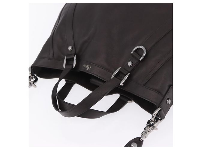 Borsa a Tracolla GUCCI in Pelle 2way Outlet Marrone Argento 268641 Auth am12238V - vista 6